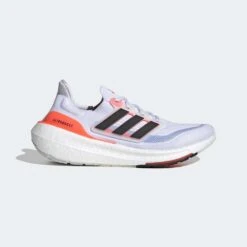 ADIDAS Men's Ultraboost Light Running Shoe - Ftwr White/Core Black/Solar Red - Regular (D)