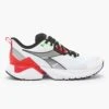 Diadora Men's Vigore 2 Running Shoe - White/Black/Firey Red - Regular (D) -The Famous Shoe Store 101.179081 C6714 00 HR