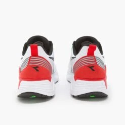Diadora Men's Vigore 2 Running Shoe - White/Black/Firey Red - Regular (D) -The Famous Shoe Store 101.179081 C6714 20 HR