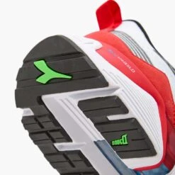 Diadora Men's Vigore 2 Running Shoe - White/Black/Firey Red - Regular (D) -The Famous Shoe Store 101.179081 C6714 30 HR