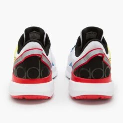 Diadora Men's Mythos Blushield Volo 3 Running Shoe- White/Black/Yellow Fluo - Regular (D) -The Famous Shoe Store 101.179090 C0008 20 HR
