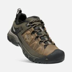 Keen Men's Targhee III Waterproof Hiking Shoe - Bungee Cord/Black - Wide (2E) -The Famous Shoe Store 1018597 3Q PDP