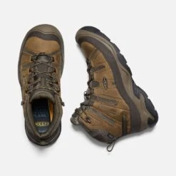 Keen Men's Circadia Mid WP Hiking Boot- Bison/Brindle- Wide (2E) -The Famous Shoe Store 1026841 PLD PDP