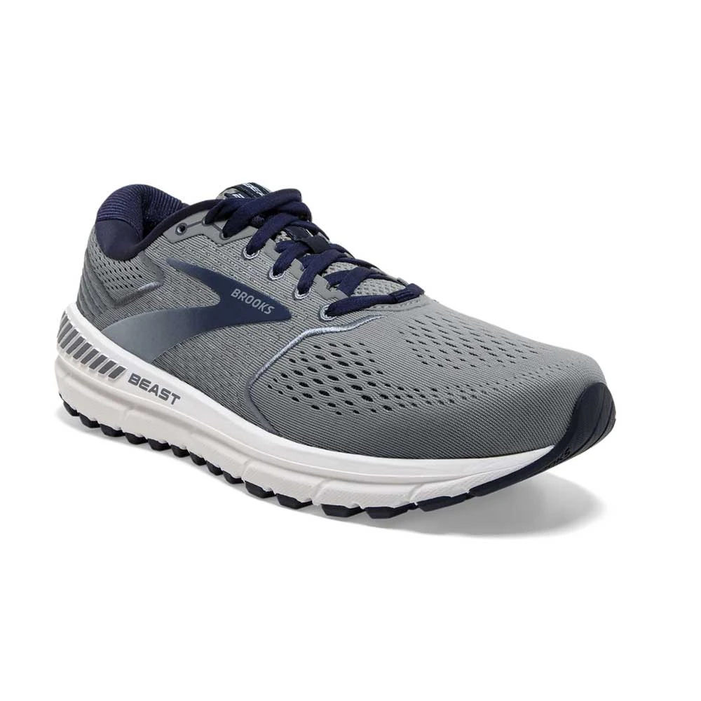 BROOKS Men's Beast 20 Running Shoe - Blue/Grey/Peacoat- Wide (2E) 4 BROOKS Men's Beast 20 Running Shoe - Blue/Grey/Peacoat- Wide (2E) - Image 2