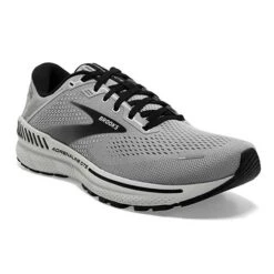 BROOKS Men's Adrenaline GTS 22 Running Shoe- Alloy/Grey/Black - Wide (2E) -The Famous Shoe Store 110366 012 A Adrenaline GTS 22 2