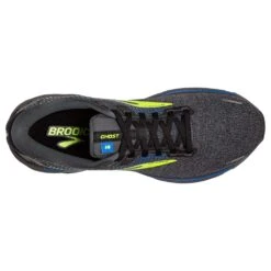 BROOKS Men's Ghost 14 Running Shoe- Black/Blue/Nightlife- Regular (D) -The Famous Shoe Store 110369 069 O Ghost 14