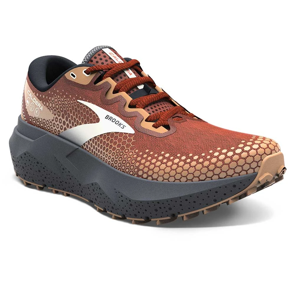 BROOKS Men's Caldera 6 Trail Shoe- Rooibos/Biscuit/Peacoat- Regular (D) 4 BROOKS Men's Caldera 6 Trail Shoe- Rooibos/Biscuit/Peacoat- Regular (D) - Image 2
