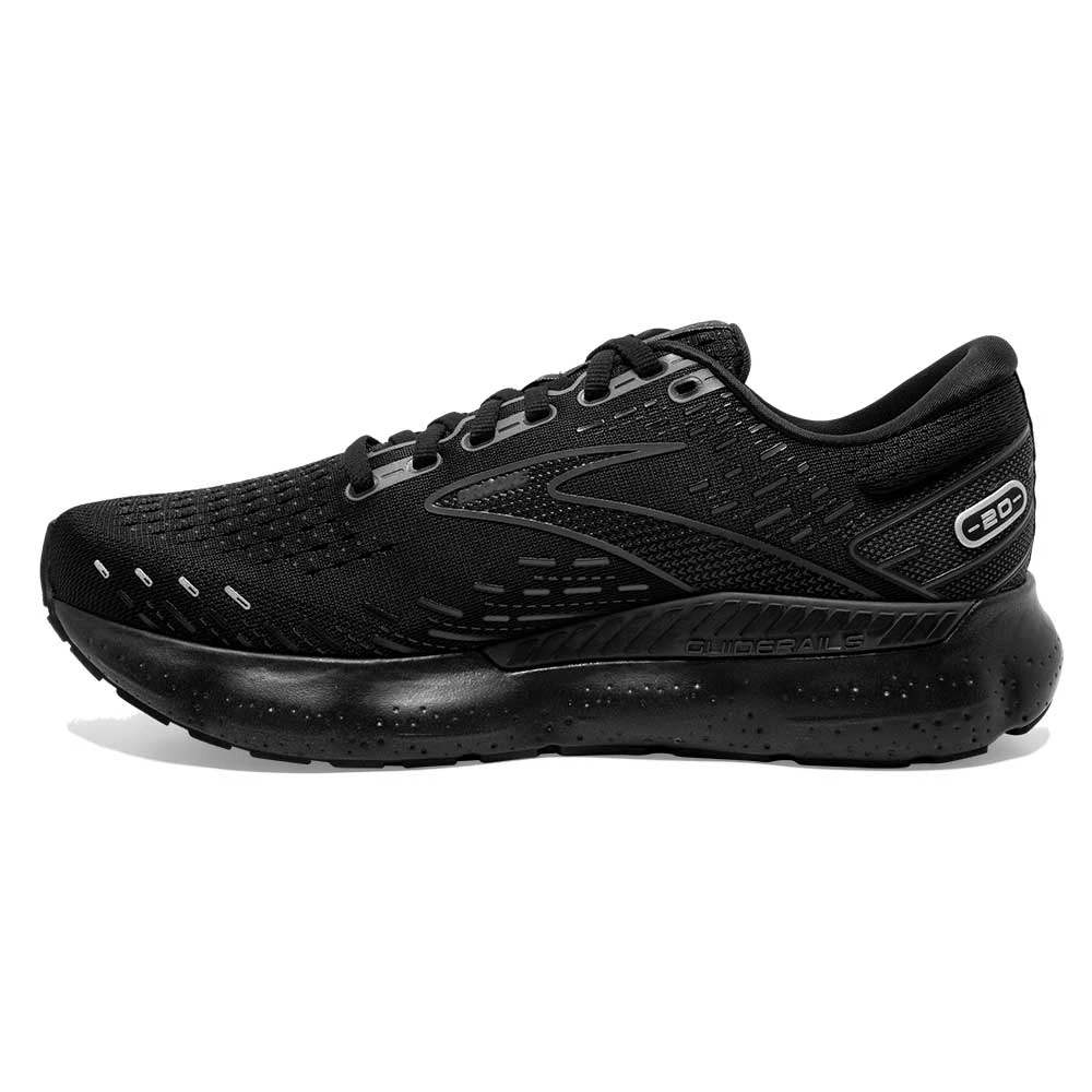 BROOKS Men's Glycerin GTS 20 Running Shoe - Black/Black/Ebony- Wide (2E) 5 BROOKS Men's Glycerin GTS 20 Running Shoe - Black/Black/Ebony- Wide (2E) - Image 3