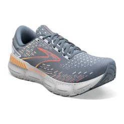BROOKS Men's Glycerin GTS 20 Running Shoe - Grey/Chili Oil/Orange - Regular (D) -The Famous Shoe Store 110383 034 A Glycerin GTS 20 1
