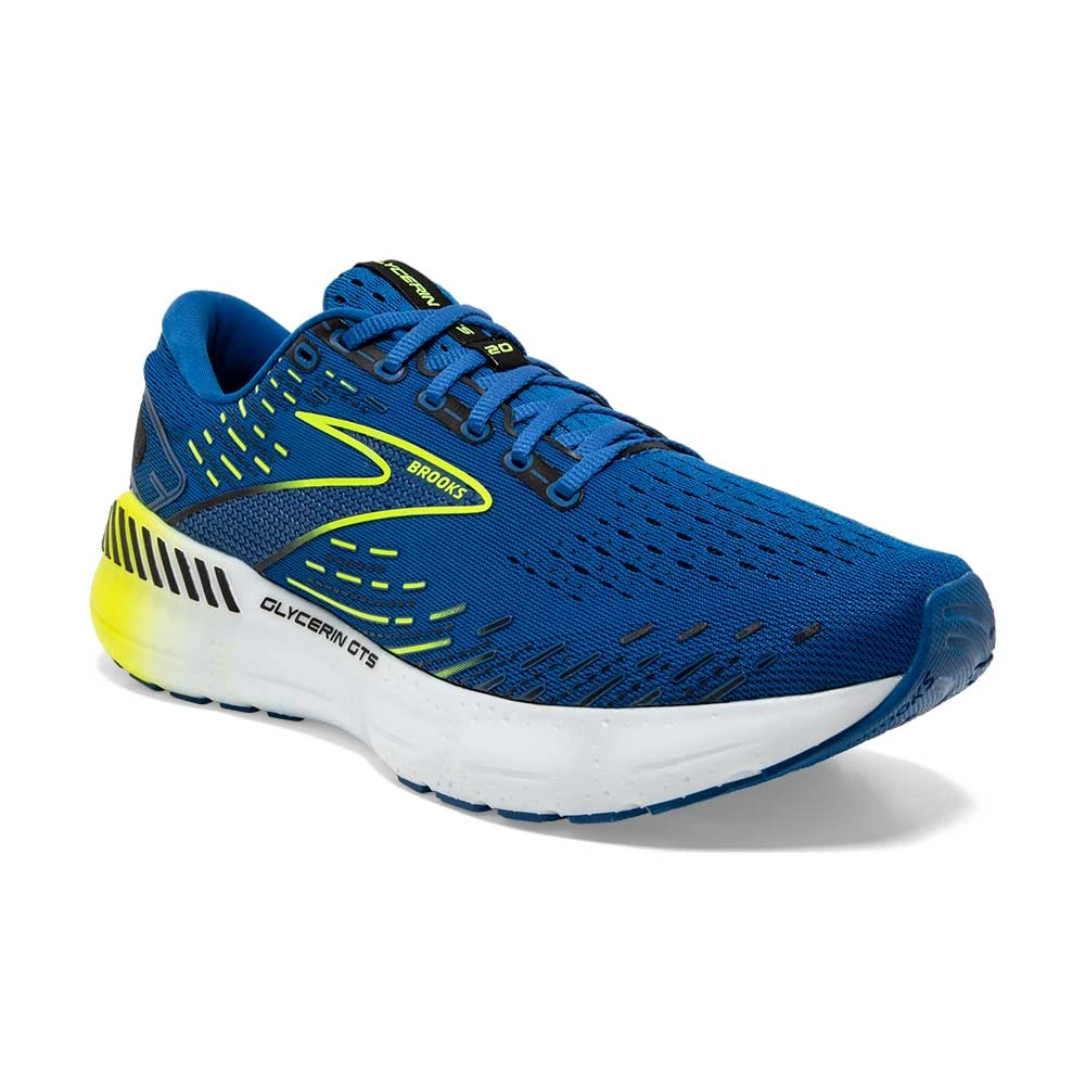 BROOKS Men's Glycerin GTS 20 Running Shoe- Blue/Nightlife/White- Regular (D) 4 BROOKS Men's Glycerin GTS 20 Running Shoe- Blue/Nightlife/White- Regular (D) - Image 2