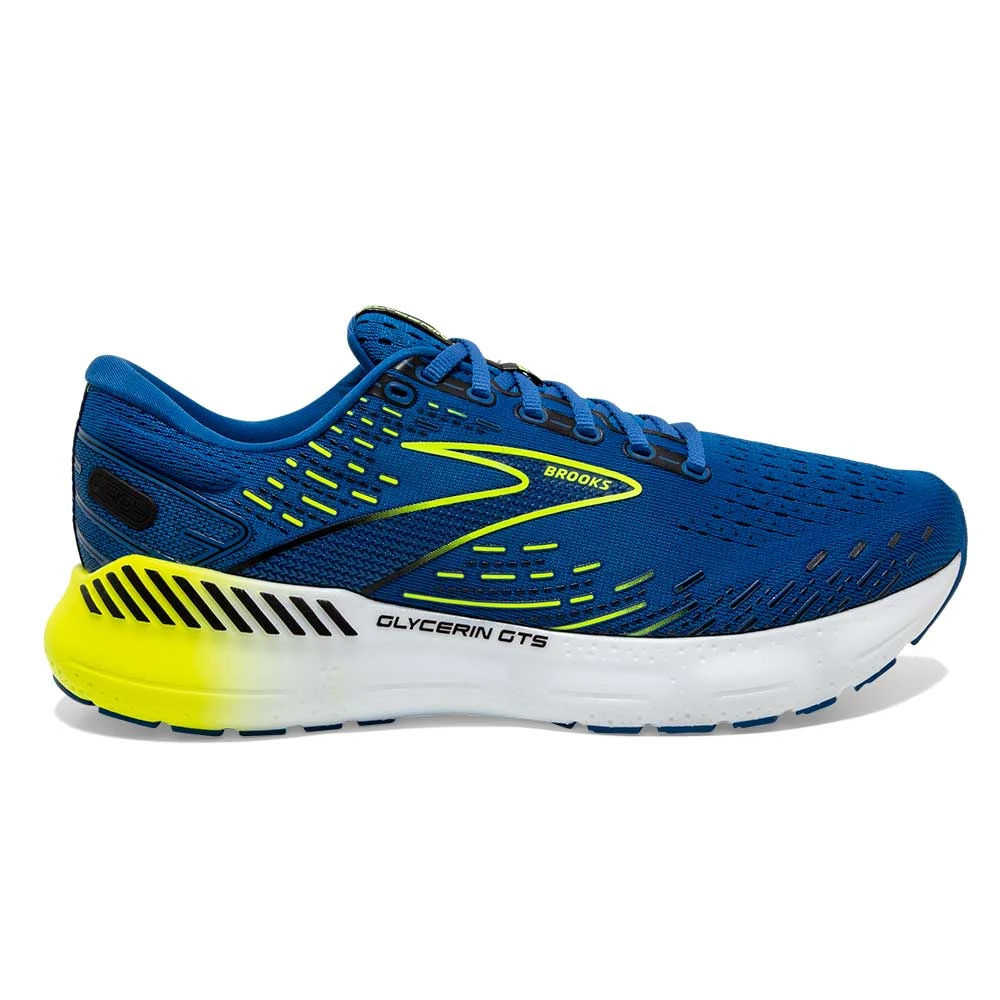 BROOKS Men's Glycerin GTS 20 Running Shoe- Blue/Nightlife/White- Regular (D) 3 BROOKS Men's Glycerin GTS 20 Running Shoe- Blue/Nightlife/White- Regular (D)