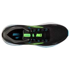 BROOKS Men's Adrenaline GTS 23 Running Shoe - Black/Hawaiian Ocean/Green- Regular (D) -The Famous Shoe Store 110391 006 O Adrenaline GTS 23