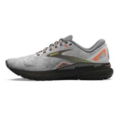 BROOKS Adrenaline GTS 23 (D) - Oyster/Black/Red Orange -The Famous Shoe Store 110391 017 M Adrenaline GTS 23