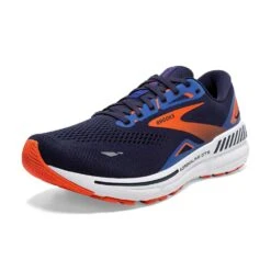 BROOKS Men's Adrenaline GTS 23 Running Shoe - Peacoat/Orange/Surf The Web- Regular (D) -The Famous Shoe Store 110391 438 Z Adrenaline GTS 23