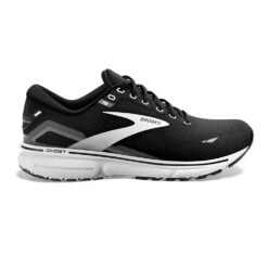 BROOKS Men's Ghost 15 Running Shoe- Black/Blackened Pearl/White- Regular (D)