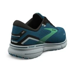 BROOKS Men's Ghost 15 Running Shoe - Moroccan Blue/Black/Spring Bud - Regular (D) -The Famous Shoe Store 110393 462 H Ghost 15