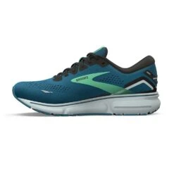 BROOKS Men's Ghost 15 Running Shoe - Moroccan Blue/Black/Spring Bud - Regular (D) -The Famous Shoe Store 110393 462 M Ghost 15