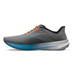 BROOKS Men's Hyperion Running Shoe - Grey/Atomic Blue/Scarlet - Regular (D) -The Famous Shoe Store 110407 020 M Hyperion