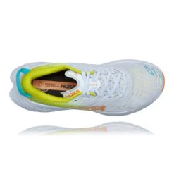 Hoka Men's Bondi X Running Shoe - White/Evening Primrose - Regular (D) -The Famous Shoe Store 1113512 WEPR 5 1