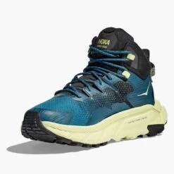 Hoka Men's Trail Code GTX Hiking Boot- Blue Graphite/Blue Coral -The Famous Shoe Store 1123165 BGBCR 3