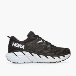 Hoka Men's Gaviota 4 - Black/White - Wide (2E) -The Famous Shoe Store 1123198 BWHT 7
