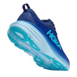Hoka Men's Bondi 8 Running Shoe - Bellwether Blue/Bluing - Regular (D) -The Famous Shoe Store 1123202 BBBG 3