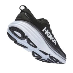 Hoka Men's Bondi 8 Running Shoe- Black/White- Regular (D) 10 Hoka Men's Bondi 8 Running Shoe- Black/White- Regular (D) -The Famous Shoe Store 1123202 BWHT 3