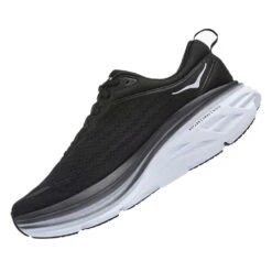 Hoka Men's Bondi 8 Running Shoe- Black/White- Regular (D) 11 Hoka Men's Bondi 8 Running Shoe- Black/White- Regular (D) -The Famous Shoe Store 1123202 BWHT 4