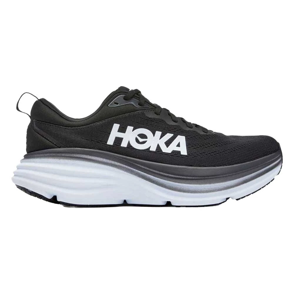 Hoka Men's Bondi 8 Running Shoe- Black/White- Regular (D) 3 Hoka Men's Bondi 8 Running Shoe- Black/White- Regular (D)