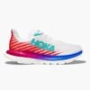 Hoka Women's Mach 5 - White/Flame - Regular (B) -The Famous Shoe Store 1127894 WFM 1