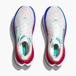 Hoka Women's Mach 5 - White/Flame - Regular (B) 11 Hoka Women's Mach 5 - White/Flame - Regular (B) -The Famous Shoe Store 1127894 WFM 2