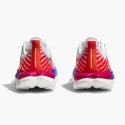 Hoka Women's Mach 5 - White/Flame - Regular (B) 10 Hoka Women's Mach 5 - White/Flame - Regular (B) -The Famous Shoe Store 1127894 WFM 5