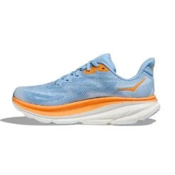 Hoka Women's Clifton 9 Running Shoe - Airy Blue/Ice Water - Wide (D) -The Famous Shoe Store 1127896 ABIW 8