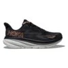 Hoka Women's Clifton 9 Running Shoe - Black/Rose Gold - Wide (D) -The Famous Shoe Store 1127896 BRGL 1