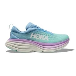 Hoka Women's Bondi 8 Running Shoe - Airy Blue/Sunlit Ocean - Regular (B)