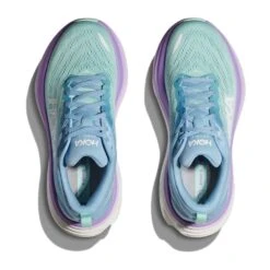 Hoka Women's Bondi 8 Running Shoe - Airy Blue/Sunlit Ocean - Regular (B) -The Famous Shoe Store 1127952 ABSO 2