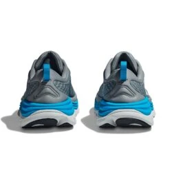 Hoka Men's Gaviota 5 Running Shoe - Limestone/Diva Blue - Wide (2E) -The Famous Shoe Store 1134234 LDVB 5