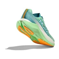 Hoka Men's Mach X Running Shoe - Ocean Mist/Lime Glow - Regular (D) -The Famous Shoe Store 1141450 OMLG 4