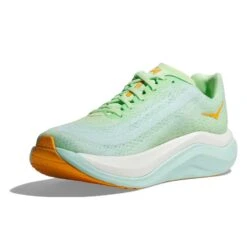 Hoka Women's Mach X Running Shoe - Lime Glow/Sunlit Ocean - Regular (B) -The Famous Shoe Store 1141451 LGSO 3