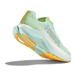 Hoka Women's Mach X Running Shoe - Lime Glow/Sunlit Ocean - Regular (B) -The Famous Shoe Store 1141451 LGSO 4