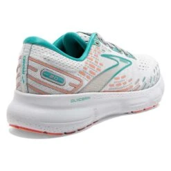 BROOKS Women's Glycerin 20 Running Shoe- Oyster/Latigo Bay/Coral - Wide (D) -The Famous Shoe Store 120369 061 H Glycerin 20