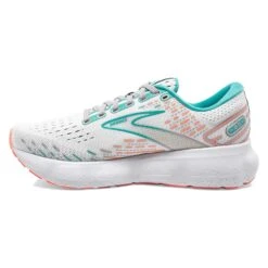 BROOKS Women's Glycerin 20 Running Shoe- Oyster/Latigo Bay/Coral - Wide (D) -The Famous Shoe Store 120369 061 M Glycerin 20
