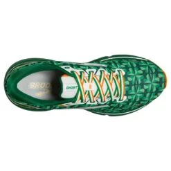 BROOKS Women's Ghost 15 Run Lucky - Green/White/Orange- Regular (B) -The Famous Shoe Store 120380 371 O Ghost 15