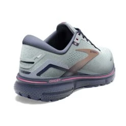 BROOKS Women's Ghost 15 Running Shoe - Spa Blue/Neo Pink/ Copper- Regular (B) -The Famous Shoe Store 120380 492 H Ghost 15 1