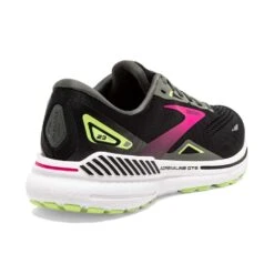 BROOKS Women's Adrenaline GTS 23 Running Shoe - Black/Gunmetal/Sharp Green- Wide (D) -The Famous Shoe Store 120381 037 H Adrenaline GTS 23