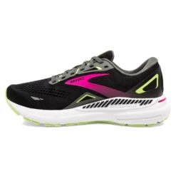 BROOKS Women's Adrenaline GTS 23 Running Shoe - Black/Gunmetal/Sharp Green- Regular (B) -The Famous Shoe Store 120381 037 M Adrenaline GTS 23 2