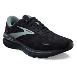 BROOKS Women's Adrenaline GTS 23 Running Shoe - Black/Light Blue/Purple- Regular (B) -The Famous Shoe Store 120381 072 A Adrenaline GTS 23