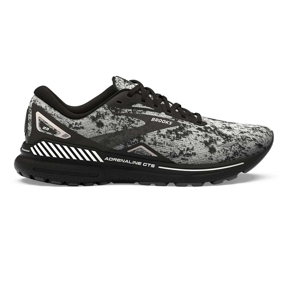 BROOKS Women's Adrenaline GTS 23 Running Shoe - White/Grey/Black- Regular (B) 3 BROOKS Women's Adrenaline GTS 23 Running Shoe - White/Grey/Black- Regular (B)