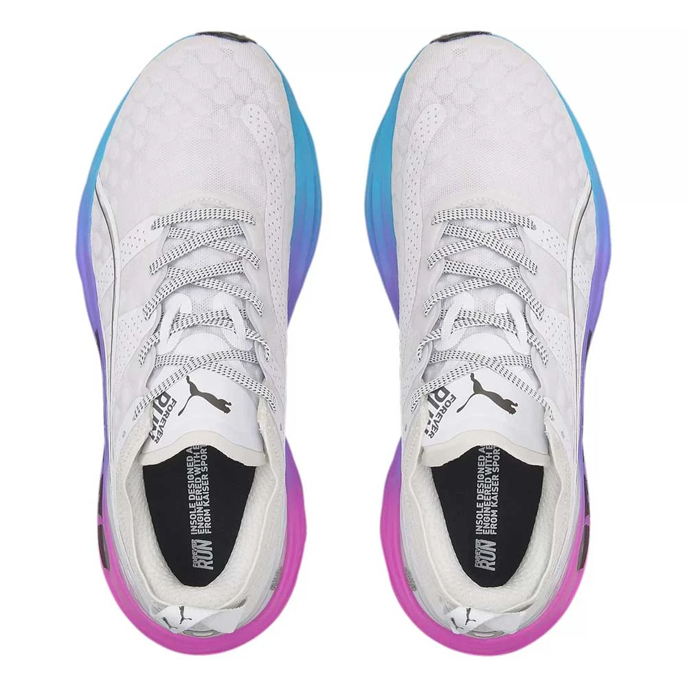 Puma Men's ForeverRun Nitro Sunset Running Shoe - White/Luminous Blue/Electric Orchid- Regular (D) 5 Puma Men's ForeverRun Nitro Sunset Running Shoe - White/Luminous Blue/Electric Orchid- Regular (D) - Image 3