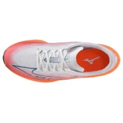 Mizuno Men's Wave Rebellion Flash Running Shoe- White/Silver - Regular (D) 9 Mizuno Men's Wave Rebellion Flash Running Shoe- White/Silver - Regular (D) -The Famous Shoe Store 411392 0073 04